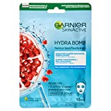 Mascarilla facial Garnier SkinActive Hydra Bomb en tejido súper hidratante energizante para pieles de...