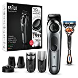 Braun Beard Trimmer Cortapelos Hombre, Navaja Incluida, Cortabarbas, Accesorios Incluidos, 85%...