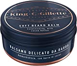 King C. Gillette Beard Balm para el afeitado masculino, paquete de 100 ml, usado con o sin...