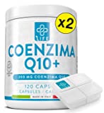 COENZIMA Q10 200mg PiuLife® • 120 Cápsulas CoQ10 de Ubiquinona Antioxidante AntiAge • Q10...