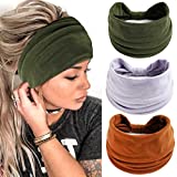 Diademas de turbante con nudo ancho Zoestar para mujeres y niñas, paquete de 3