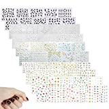 Olakin Nail Stickers [50 Hojas], Nail Art Stickers 3D, Calcomanías Autoadhesivas Ultraligeras 3D,...