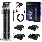 Hatteker Beard Trimmer Electric Pro Li - Cortapelos de barra en T para hombres y mujeres, funciona con batería,...