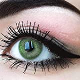 GLAMLENS Lentillas de color verde - mensuales - con estuche para lentillas - verde...