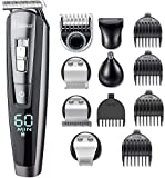 Hatteker Beard Trimmer Men's Professional Barba y Hair and Body Bodygroom Trimmer...