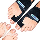 YOGAMEDIC® Corrector Hallux Valgus 4uds - 2 Férulas para Hallux Valgus, 2 Alisadores Hallux...