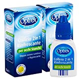 2x Optrex ActiDrops Colirio 2en1 Refrescante Ojos Cansados ​​Calmante Regenerante - 2 Botes de...