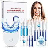 Kit de blanqueamiento dental Bledras, gel blanqueador dental 12*3ML, gel calmante 3*3ML, bandeja dental, luz LED...