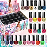 Set de 24 Esmaltes de Uñas 24 Colores Diferentes Botella Moderna 5ml (Set B)