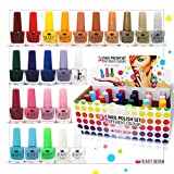 Set de 24 Esmaltes de Uñas 24 Colores Brillantes Diferentes Caja Regalo 5 ml (Set A)