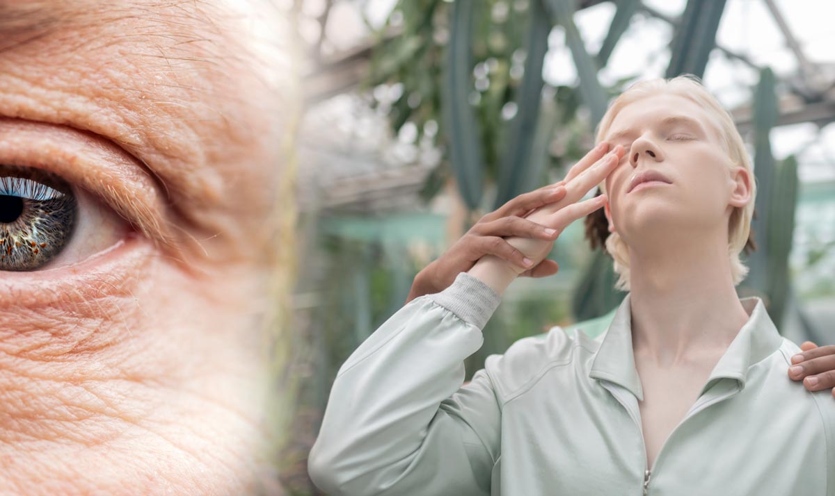 Contorno de ojos masculino