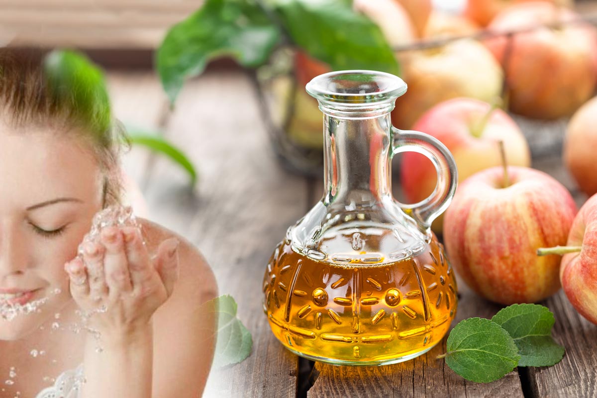 vinagre de sidra de manzana para la cara