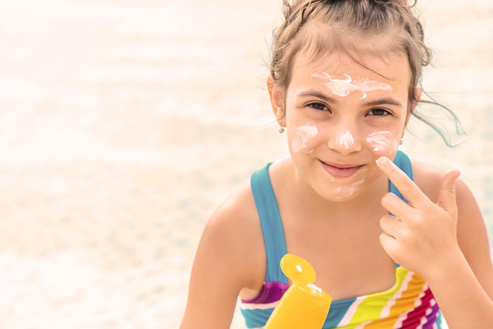 protector solar para niños